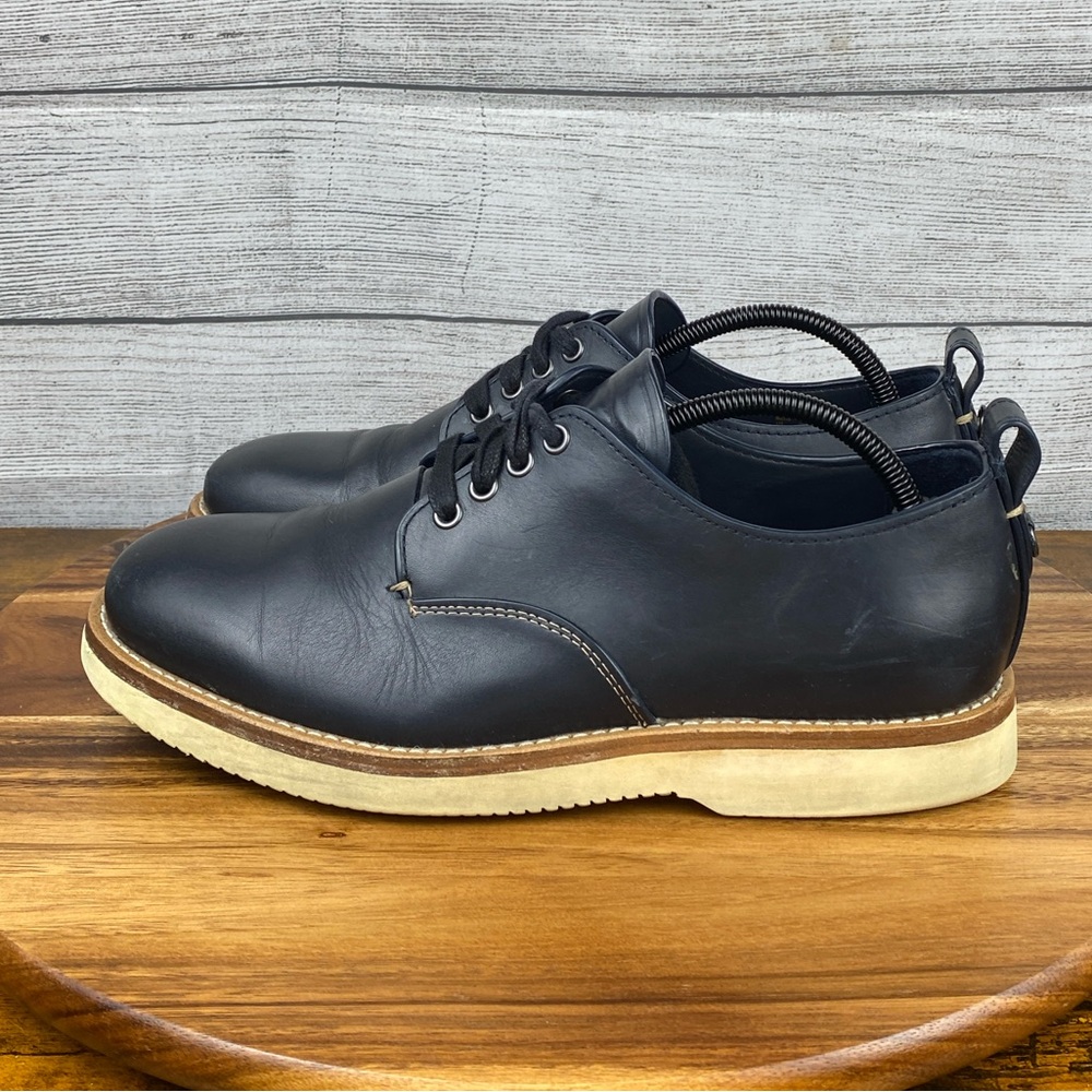 Coach Derby Lace Up Navy Blue Leather Shoes G1671 Men’s Size 10 D / EU 43 - Picture 1 of 12
